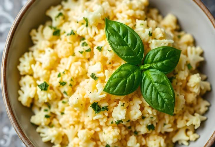 Elevate Your Meal with Cauliflower Rice and Basil